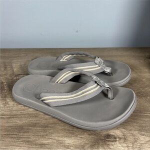 Chaco Men’s Chillos Flip Flops Sandals Gray Size 7